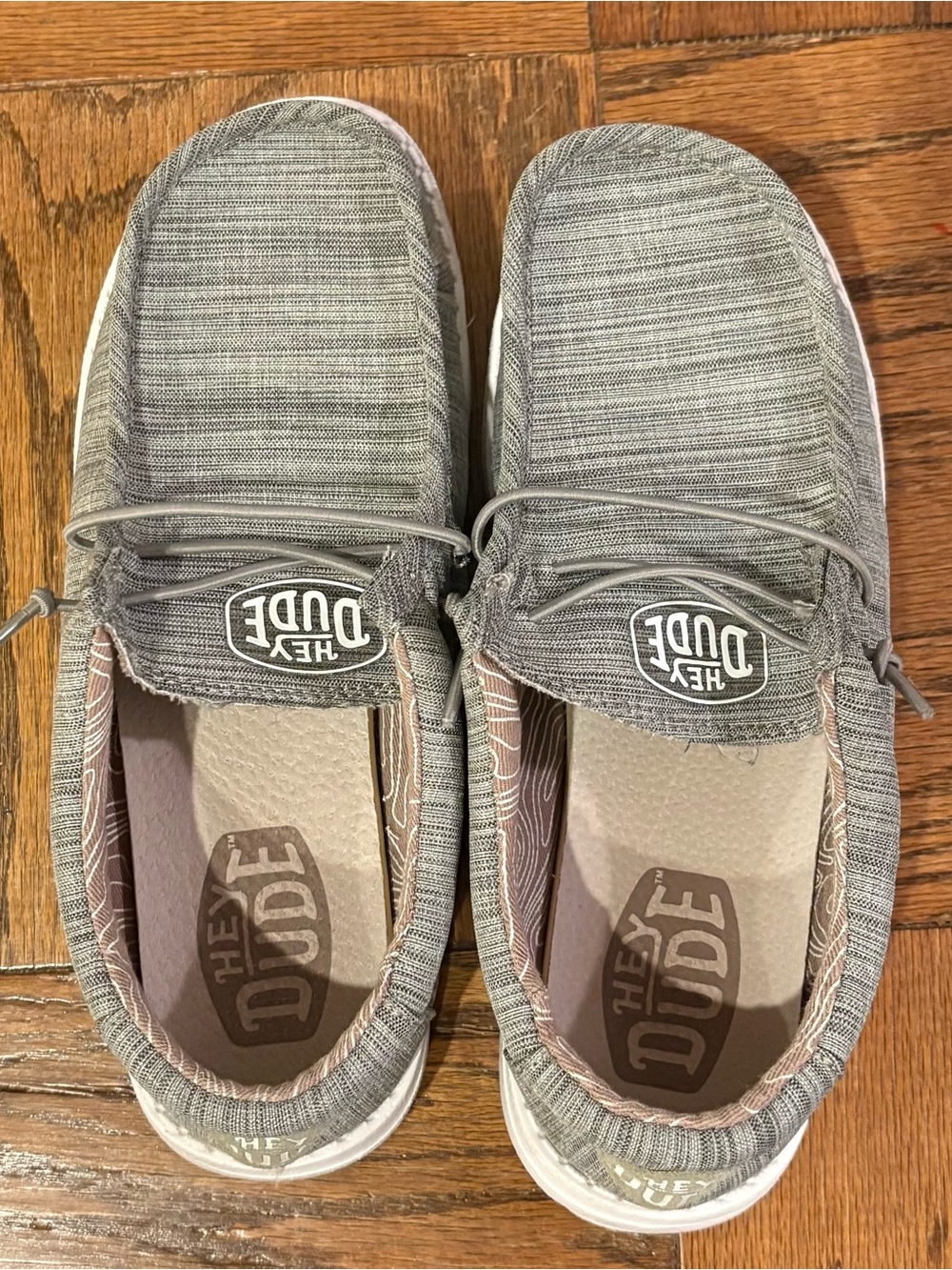 Hey Dude Casual Grey Slip-On Loafers